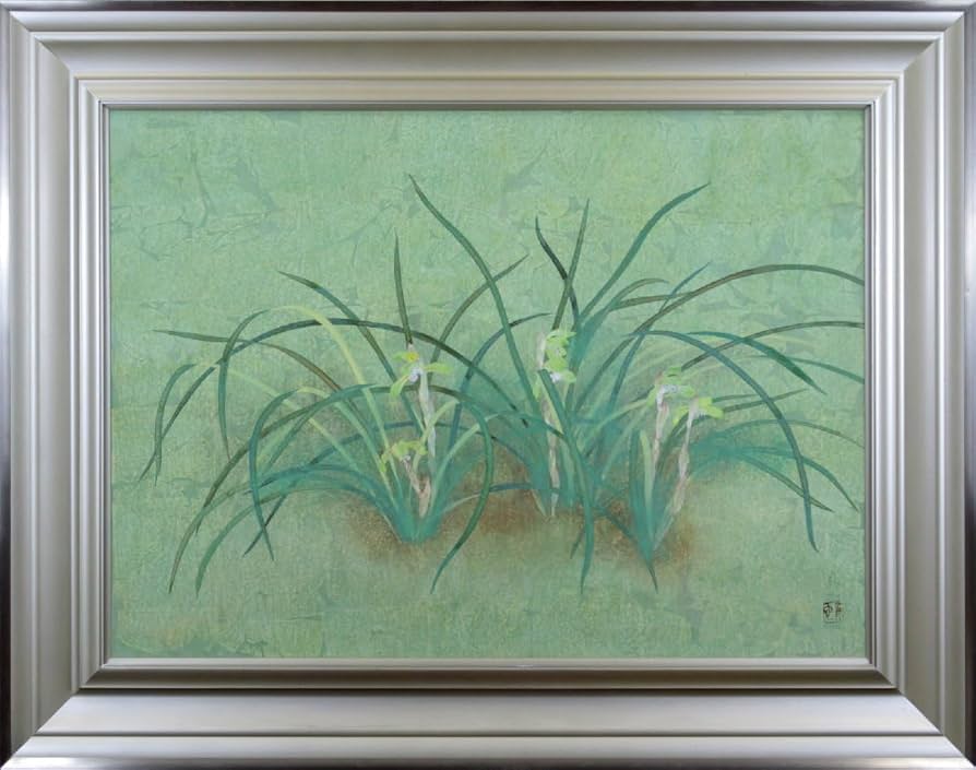 Amazon.co.jp: 山本真也『春蘭』日本画真作保証 絵画 - 北海道